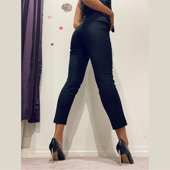H&M Ankle-Length Black Dress Pants, Size 2 - Picture 2 of 8